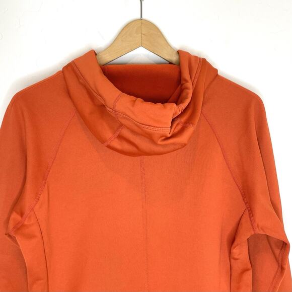 Grundens Maris Hoodie Pullover Sweatshirt Womens Small Orange Summer Fig - Picture 4 of 6
